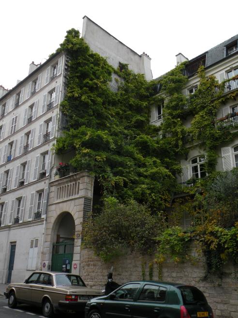  mur d'immeuble recouvert de verdure, 14, rue Cuvier, 5e Arrondissement